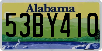 AL license plate 53BY410