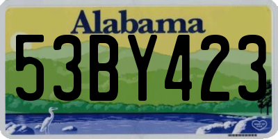 AL license plate 53BY423