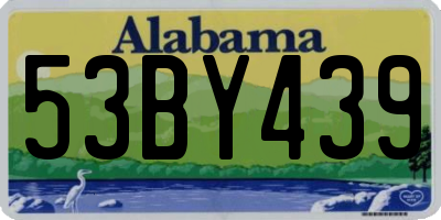 AL license plate 53BY439