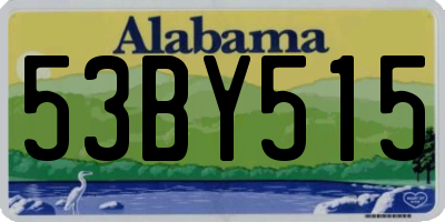 AL license plate 53BY515