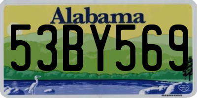 AL license plate 53BY569