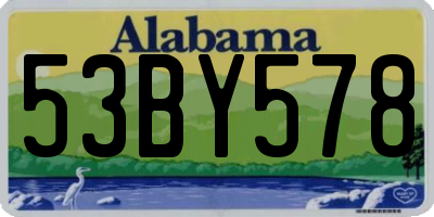 AL license plate 53BY578