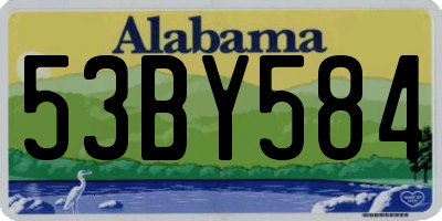 AL license plate 53BY584