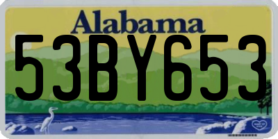 AL license plate 53BY653