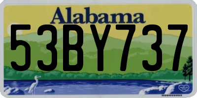 AL license plate 53BY737