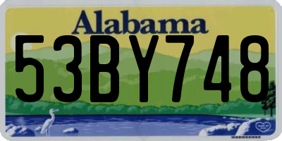 AL license plate 53BY748