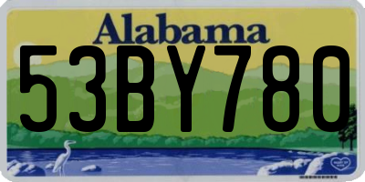 AL license plate 53BY780