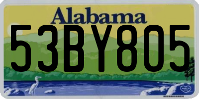 AL license plate 53BY805