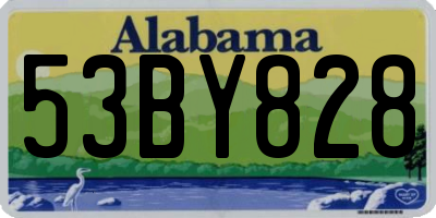 AL license plate 53BY828