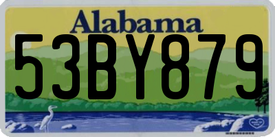 AL license plate 53BY879