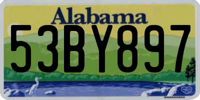 AL license plate 53BY897