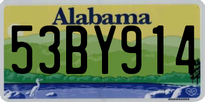 AL license plate 53BY914