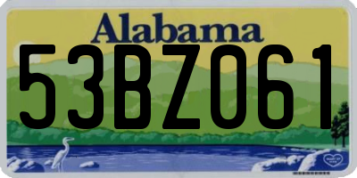 AL license plate 53BZ061