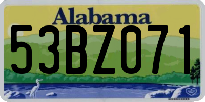 AL license plate 53BZ071