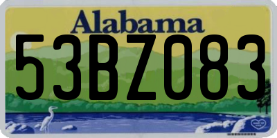 AL license plate 53BZ083