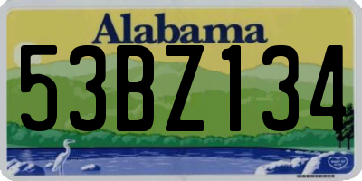 AL license plate 53BZ134
