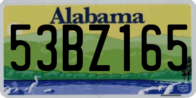 AL license plate 53BZ165