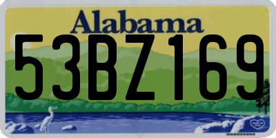AL license plate 53BZ169
