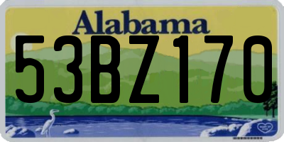 AL license plate 53BZ170