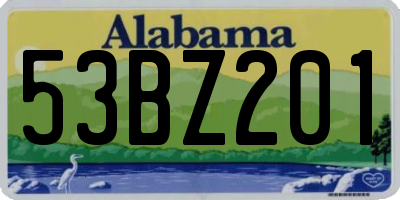AL license plate 53BZ201