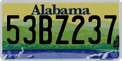 AL license plate 53BZ237