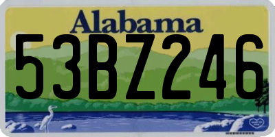 AL license plate 53BZ246