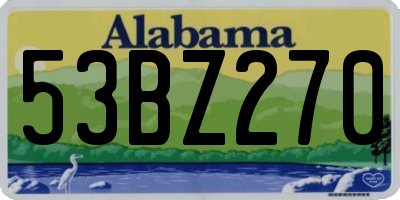 AL license plate 53BZ270