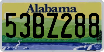 AL license plate 53BZ288