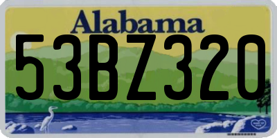 AL license plate 53BZ320