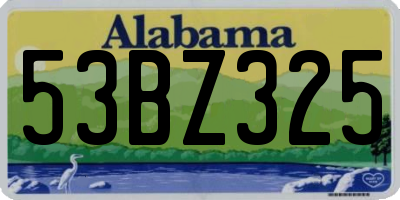 AL license plate 53BZ325