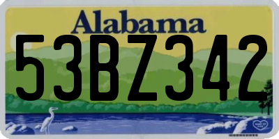 AL license plate 53BZ342