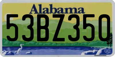 AL license plate 53BZ350