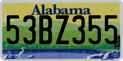 AL license plate 53BZ355