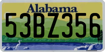 AL license plate 53BZ356