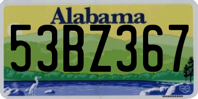 AL license plate 53BZ367