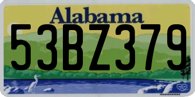 AL license plate 53BZ379