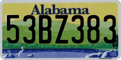 AL license plate 53BZ383