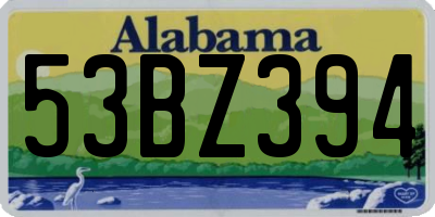 AL license plate 53BZ394