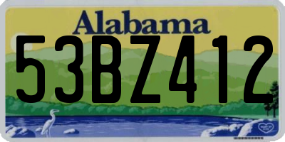 AL license plate 53BZ412