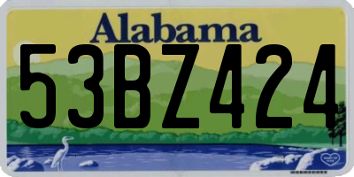 AL license plate 53BZ424