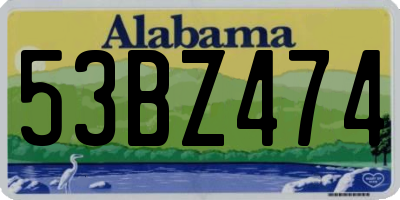 AL license plate 53BZ474