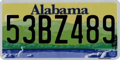 AL license plate 53BZ489