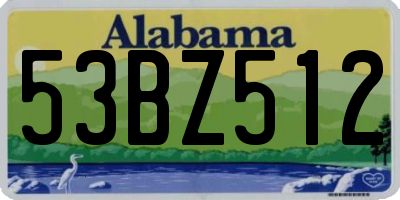AL license plate 53BZ512