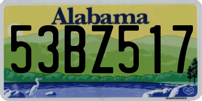 AL license plate 53BZ517