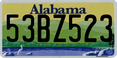 AL license plate 53BZ523