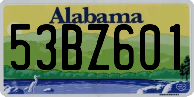 AL license plate 53BZ601