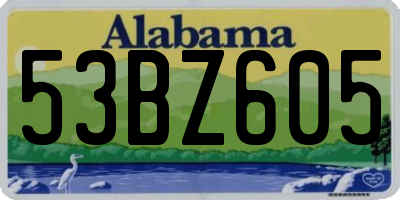AL license plate 53BZ605
