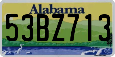 AL license plate 53BZ713