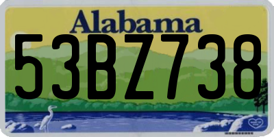AL license plate 53BZ738
