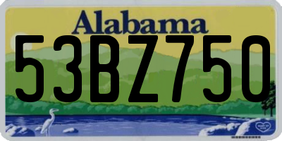 AL license plate 53BZ750
